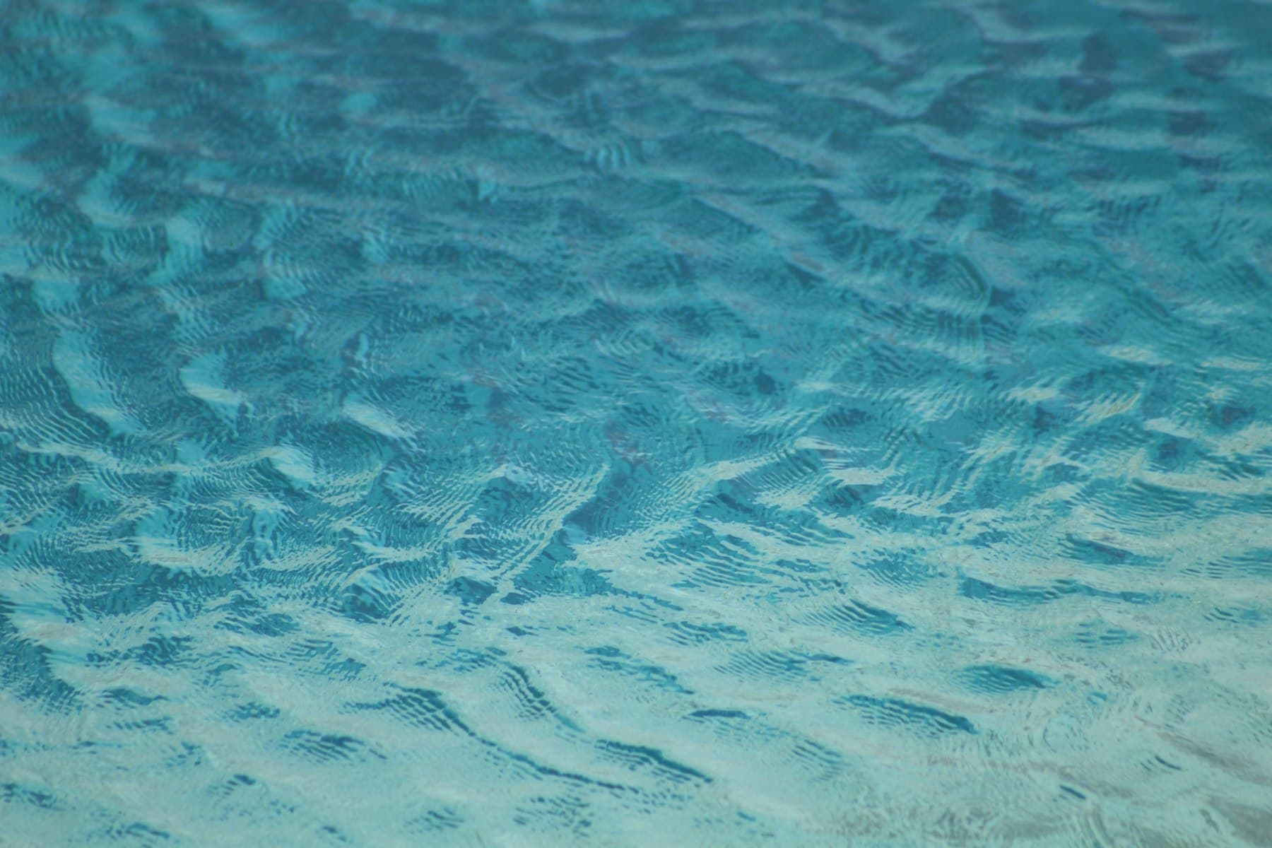 Rippled surface of clear blue water